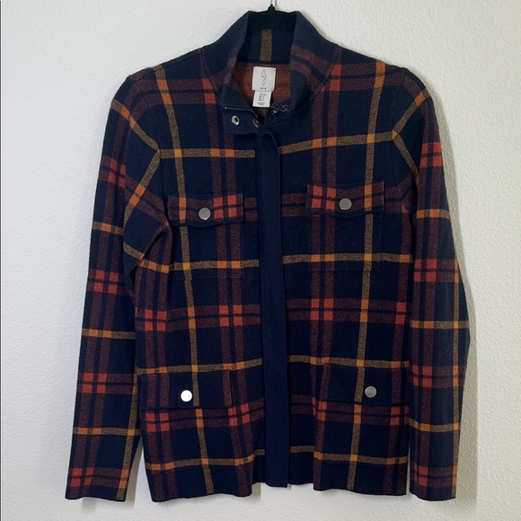 Joie Plaid Zip Up Shirt Jacket Shacket Size Small – Fall Staple - Picture 1 of 6
